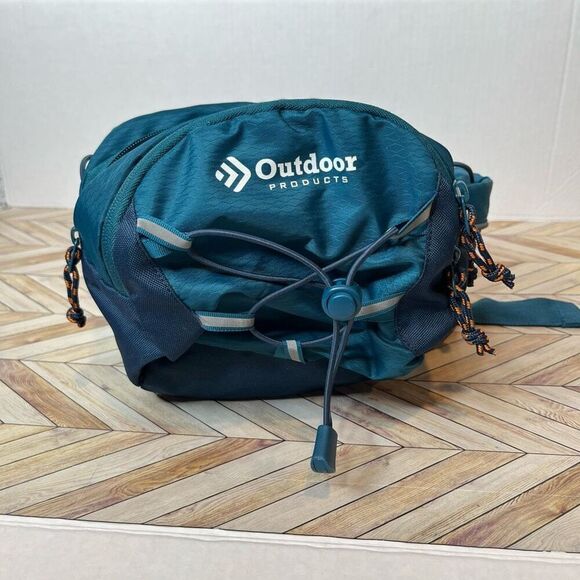 Outdoor products | blue athletic belt bag with compartments - Picture 1 of 8